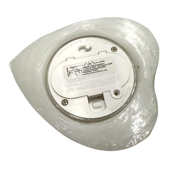 Flameless Pillar Wax Candle Heart Shaped Battery 6” Valentine’s Day Romantic NEW - Picture 9 of 12